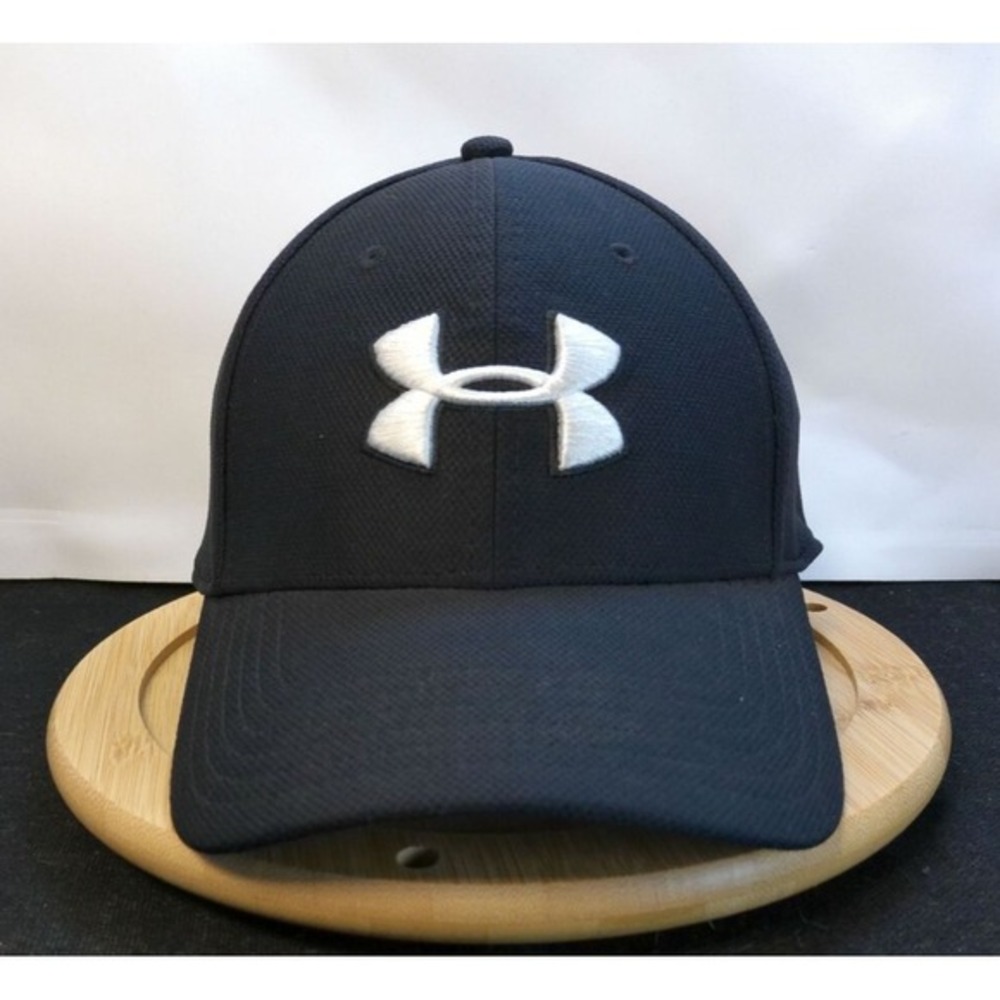 Baseball Cap‎ Under Armour Blitzing Fitted Blue M L Embroidered Logo